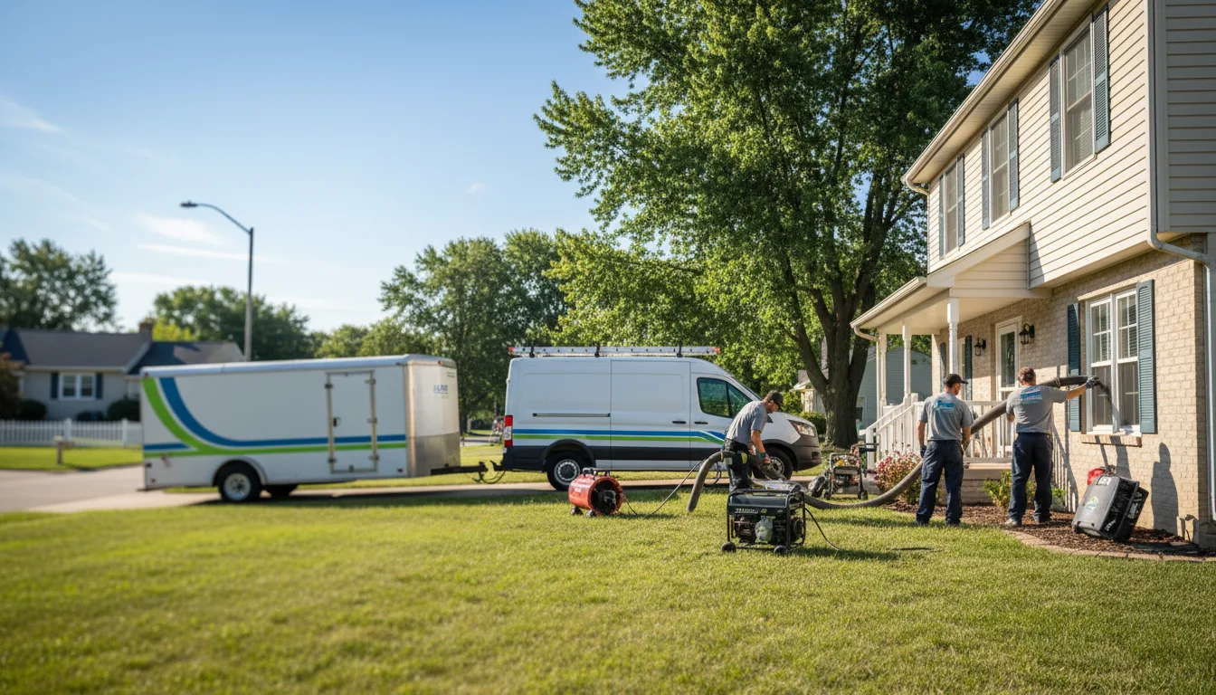 Flooded Basement Restoration And Cleanup With Repair in New Troy, MI near me